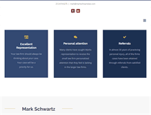 Tablet Screenshot of markschwartzlaw.com